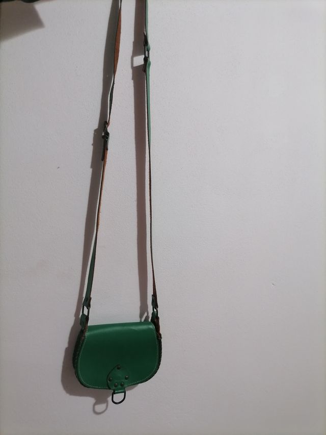 Borsetta a tracolla vero cuoio