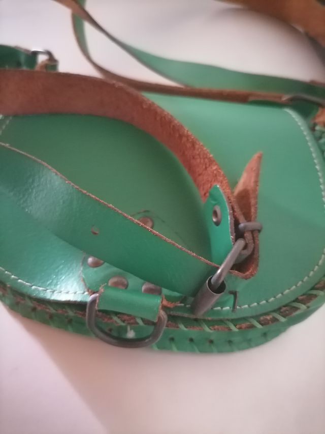 Borsetta a tracolla vero cuoio