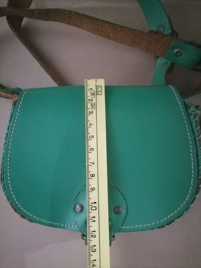 Borsetta a tracolla vero cuoio