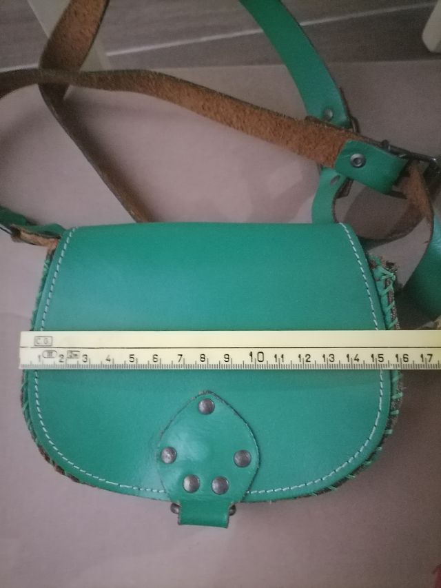 Borsetta a tracolla vero cuoio