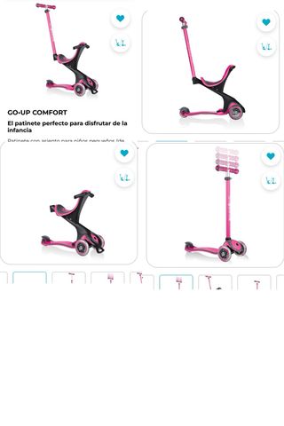 Patin 2 en 1 con asiento ROSA
