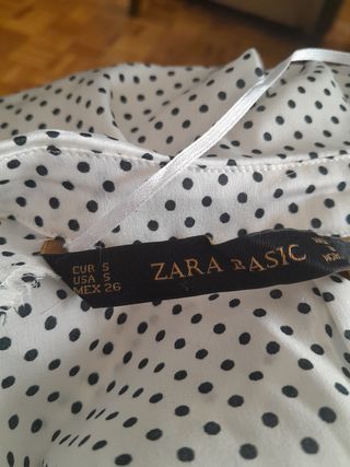Camisa de lunares Zara