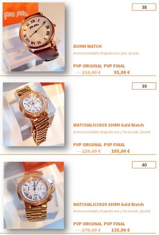 RELOJES , JOYERÍA Y BISUTERIA 