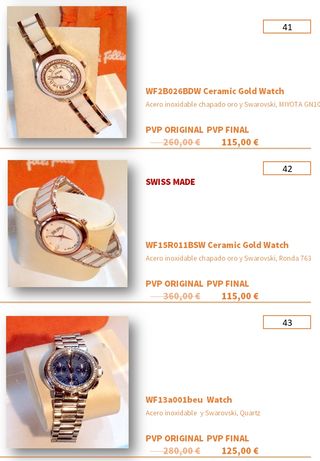 RELOJES , JOYERÍA Y BISUTERIA 