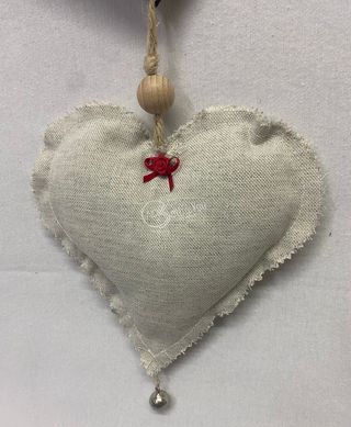 Cuori in stoffa da parete con lavagna