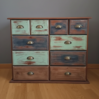 Mueble tocador madera vintage