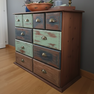 Mueble tocador madera vintage