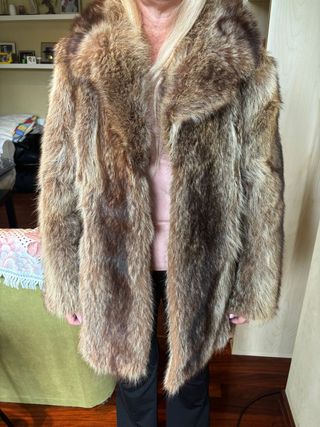 Chaquetón zorro plateado 