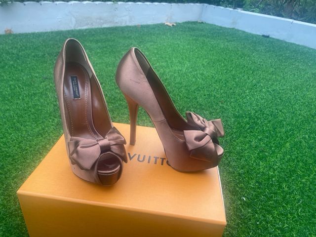 Zapato de Raso Marrón DG Elefante