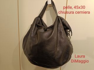 Borsa Hobo pelle nera. Laura di Maggio 