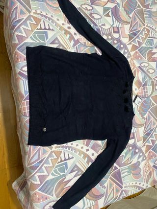 Jersey negro de lana fina