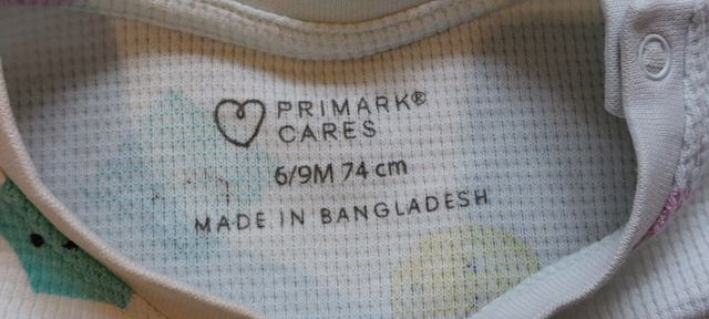 Conjunto T-shirt + Calções Formas Primark 6-9meses