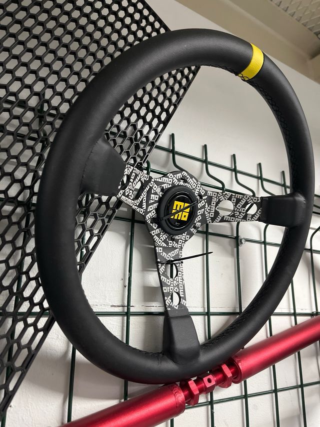 Volante desportivo offset tipo momo-roxo