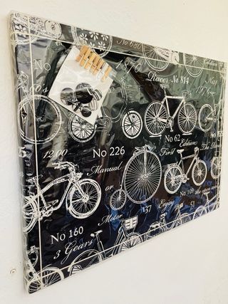 Organizador pared bicis negro