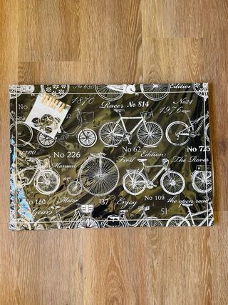 Organizador pared bicis negro