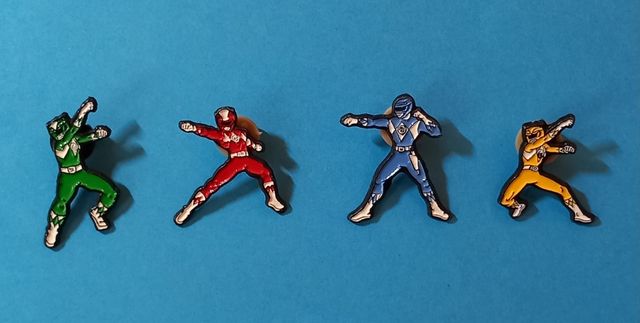Lote de 4 pins Power Rangers
