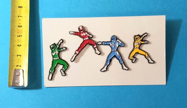 Lote de 4 pins Power Rangers