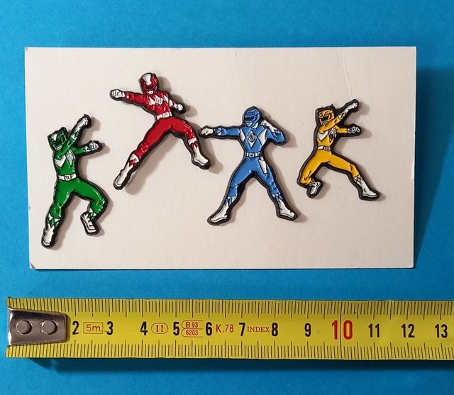 Lote de 4 pins Power Rangers