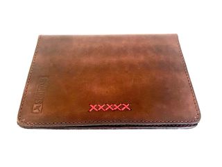 Cartera/tarjetero Pikolinos de cuero marrón