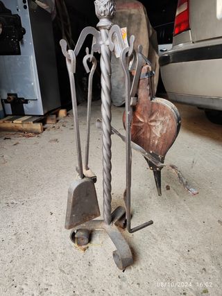 Chimenea de fundición sin estrenar