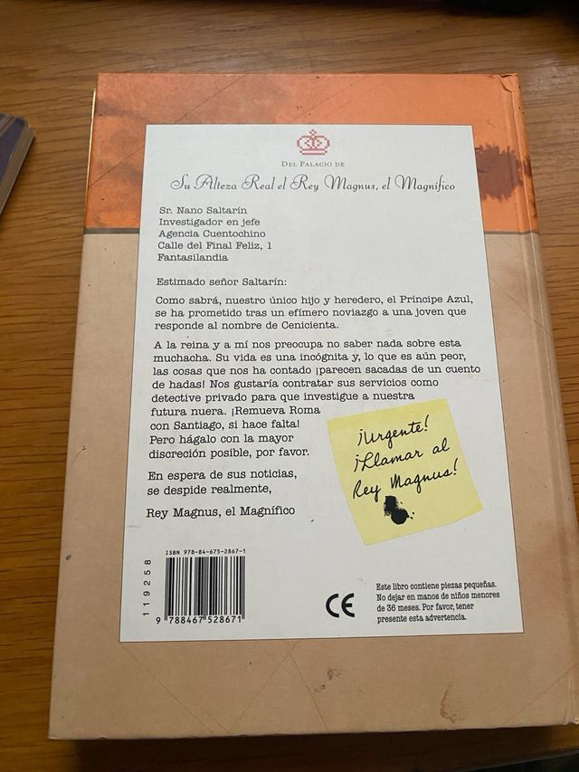 Operación cenicienta libro pistas