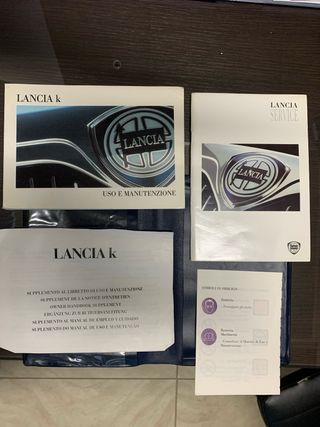 LIBRETTO USO E MANUTENZIONE LANCIA K COME NUOVO