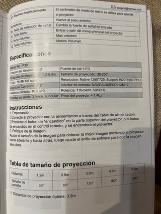 Proyector LED Wimius Modelo: P30