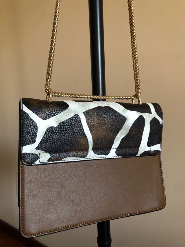 Borsetta tracolla con fantasia animaliè, ma