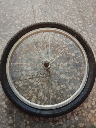 Rueda bicicleta delantera 20 pulgadas