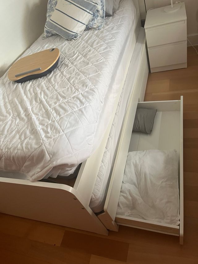 cama nido con cajones y almacenaje