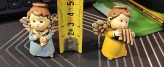 Statuine di angioletti musicisti - Set da 4 pezzi