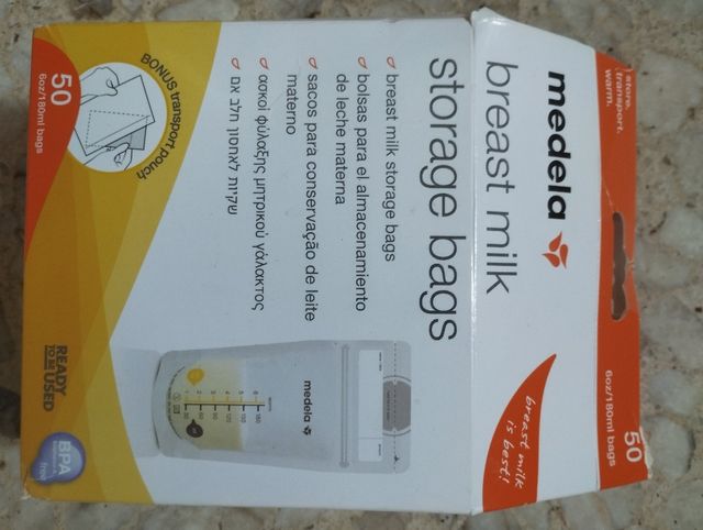 48 Bolsas almacenaje leche Medela