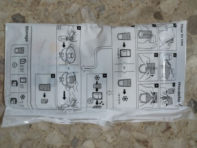 48 Bolsas almacenaje leche Medela