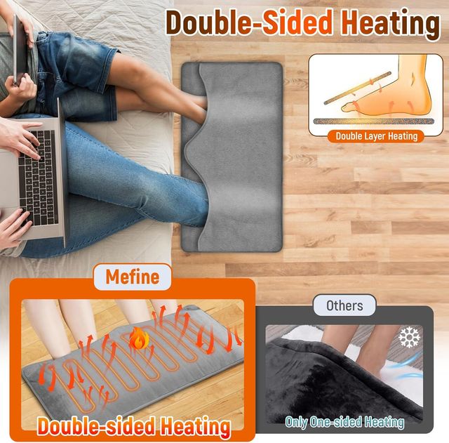 Scaldapiedi elettrico per 2 persone