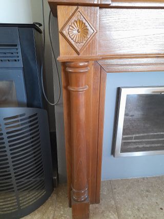 FRENTE DE CHIMENEA EN MADERA