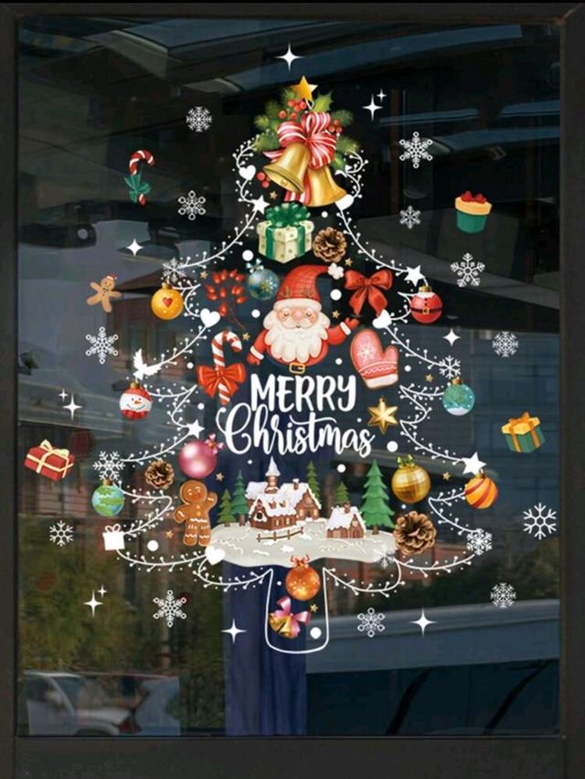 Pegatina navideña para ventanas