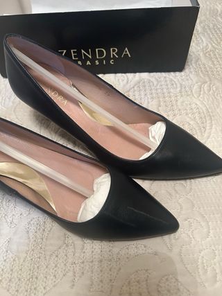 Zapato vestir azul marino Zendra Basic talla 39. 