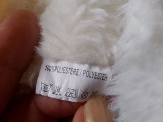 Scaldacollo bianco con perline, 100% poliestere