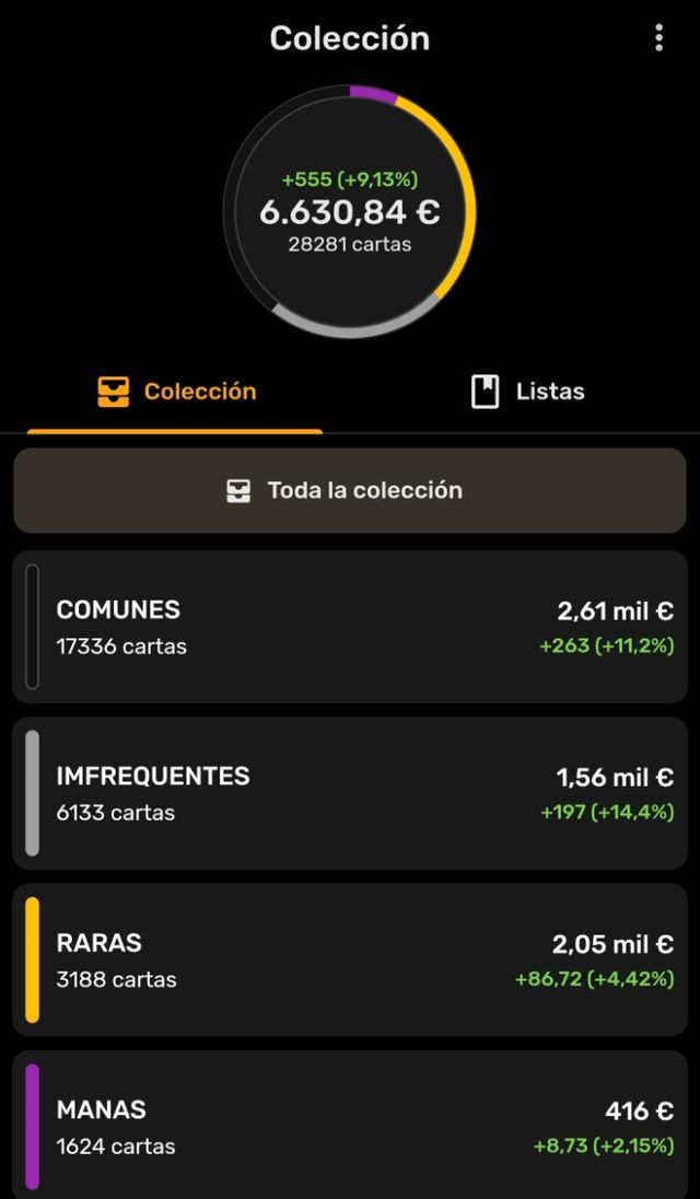 COLECCIÓN CARTAS MAGIC