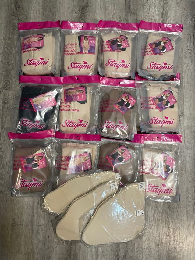 Lote de 12 Fajas y 3 tablas abdominales