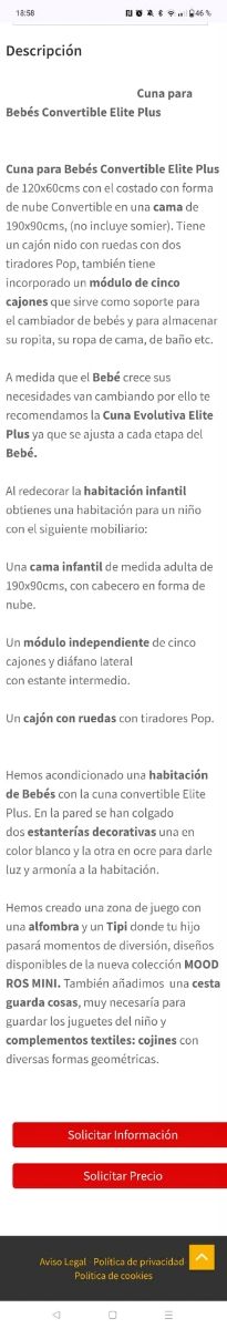 Cuna convertible en cama 