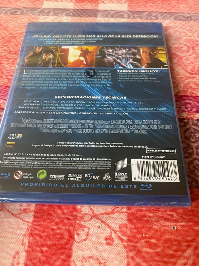 Soldado universal el retorno bluray precintado