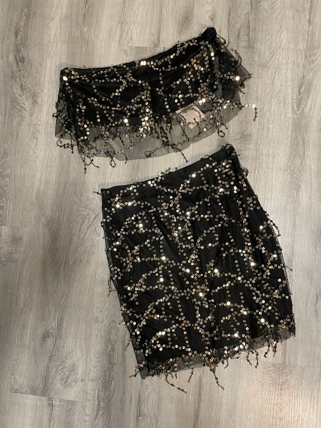 Conjunto, dos piezas Negro