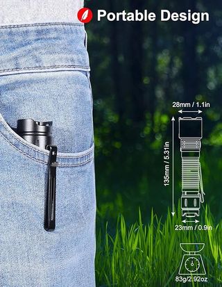 Linterna recargable led 7 modos de funcionamiento