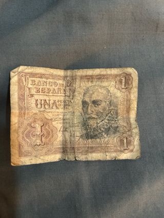 Billete una peseta 1953