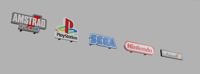 Logos Consolas Retro 3D