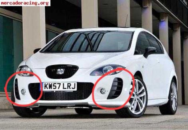 2 griglie anteriori seat leon mk2 kit aero