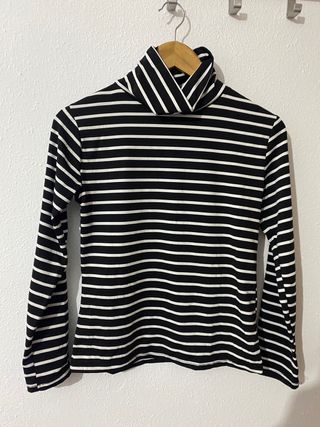 Camiseta de manga larga de rayas