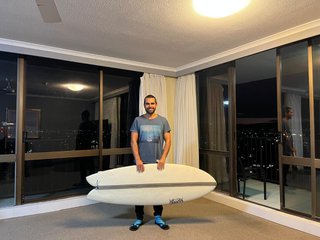 Tabla surf twin fin