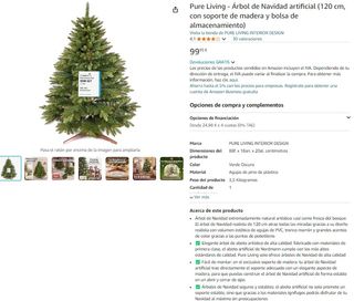 Arbol de navidad 1,20